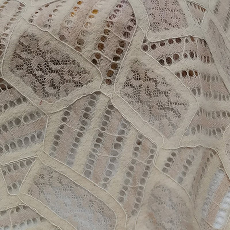 Feather Polyester Brushed Lace Fabric for Women's Wear Wholesale Suppl 2